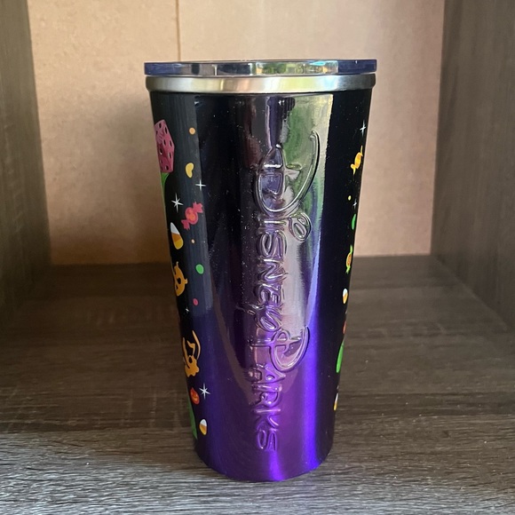 Disney Parks 2022 Oogie Boogie Stainless Steel Tumbler with Lanyard Hold - Picture 2 of 7